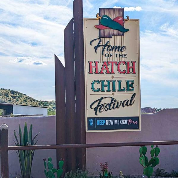 Hatch chile festival sign