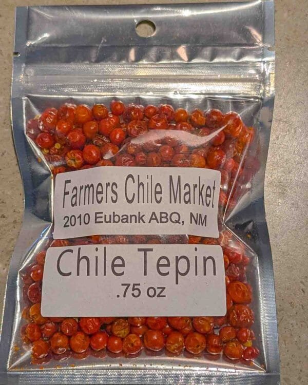 A small bag of Chile Tepin