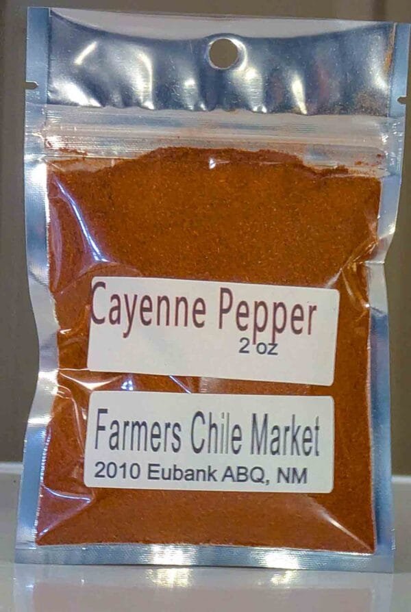 a 2 oz bag of cayenne pepper