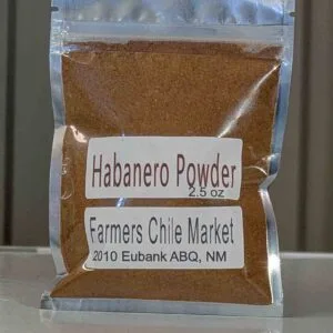 2.5 oz bag of dried habanero powder