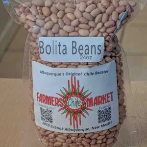 a 1 lb 8 oz package of bolita beans from Dove Creek Colorado